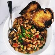 Italian beans with panetta