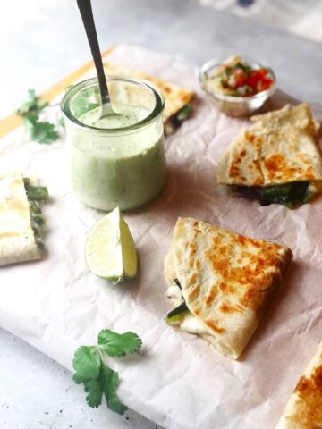 poblano cream sauce