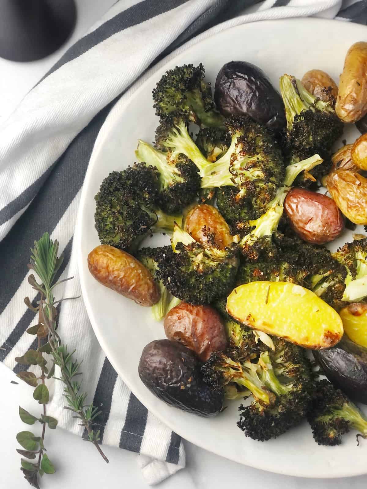 potatoes and broccoli
