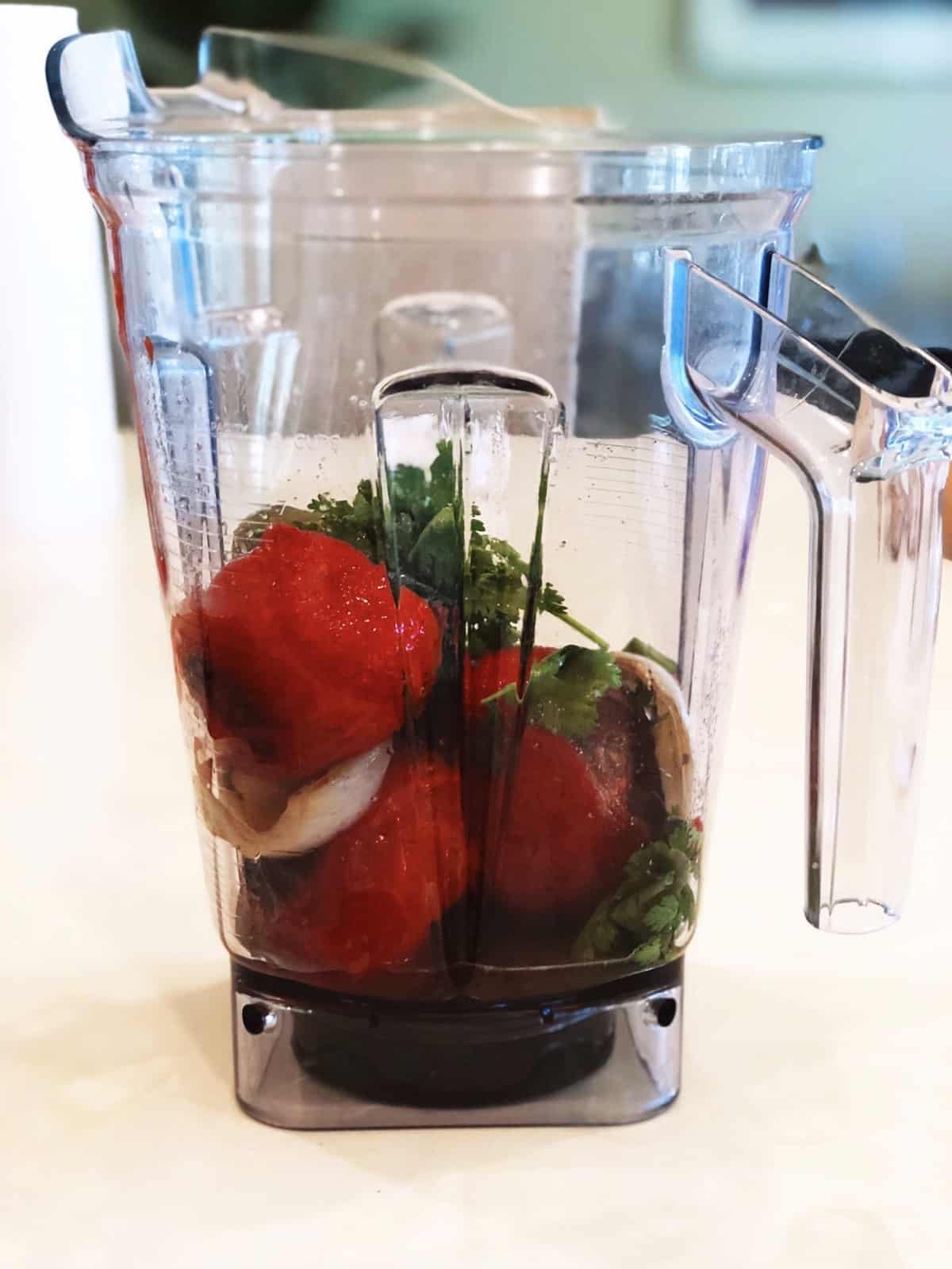 salsa in blender