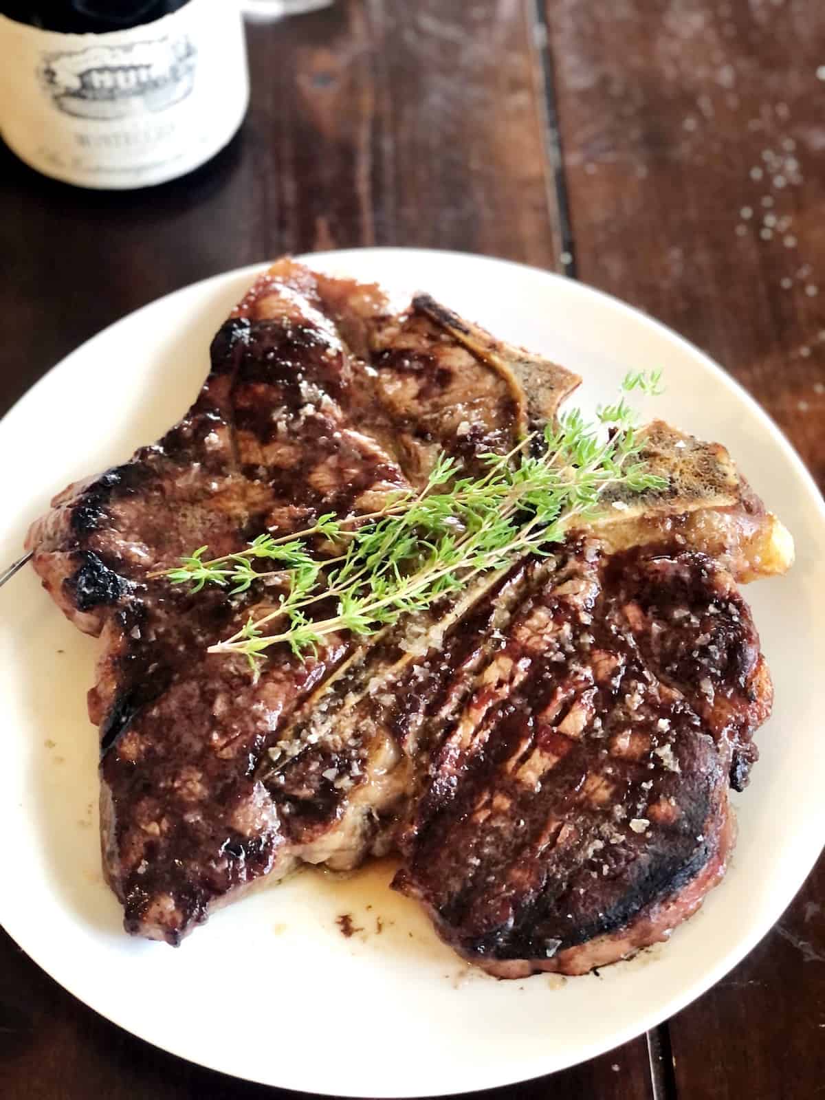 t bone steak